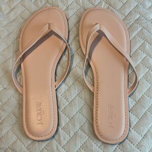 JCrew Leather Flip Flops